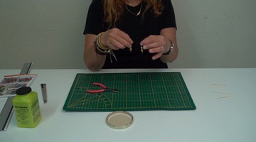 Boucles d'oreille en papier