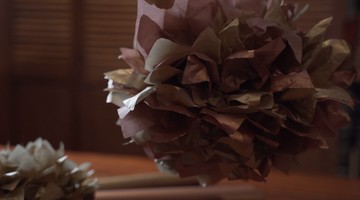Pompom en papier de soie