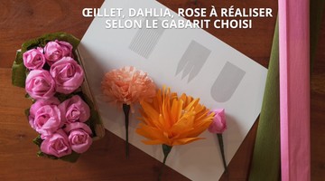 Rose en papier crépon