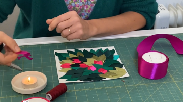 Bougainvillier en tissu